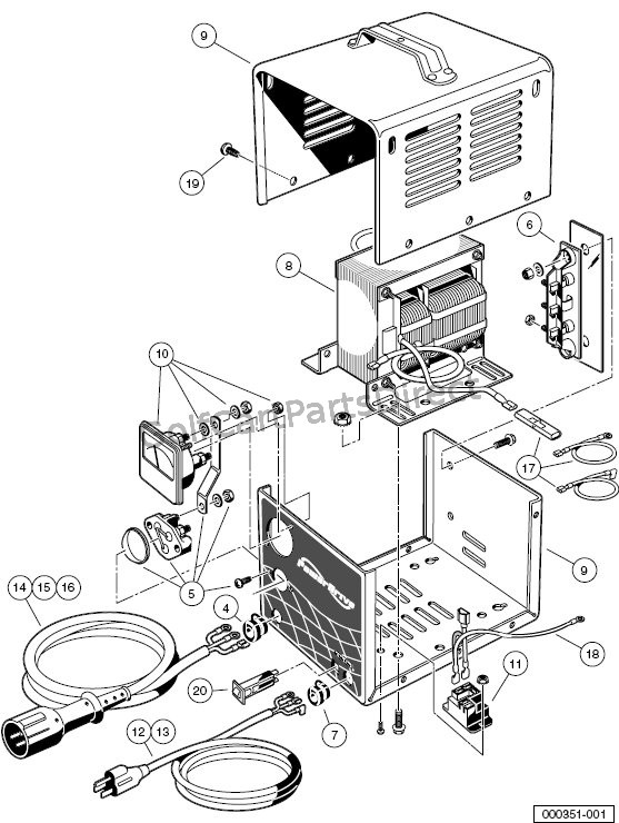 Charger - Powerdrive (MODEL 17930) - GolfCartPartsDirect lester ii battery charger wiring diagram 