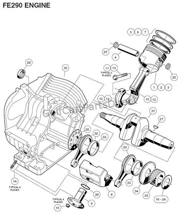 2004-2007 Club Car Precedent Gas or Electric - GolfCartPartsDirect