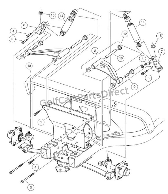 Wiring Diagram: 29 Club Car Parts Diagram Front End