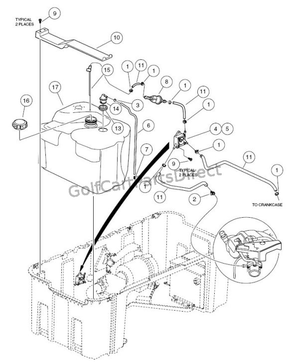 2004-2007 Club Car Precedent Gas or Electric - Club Car parts & accessories