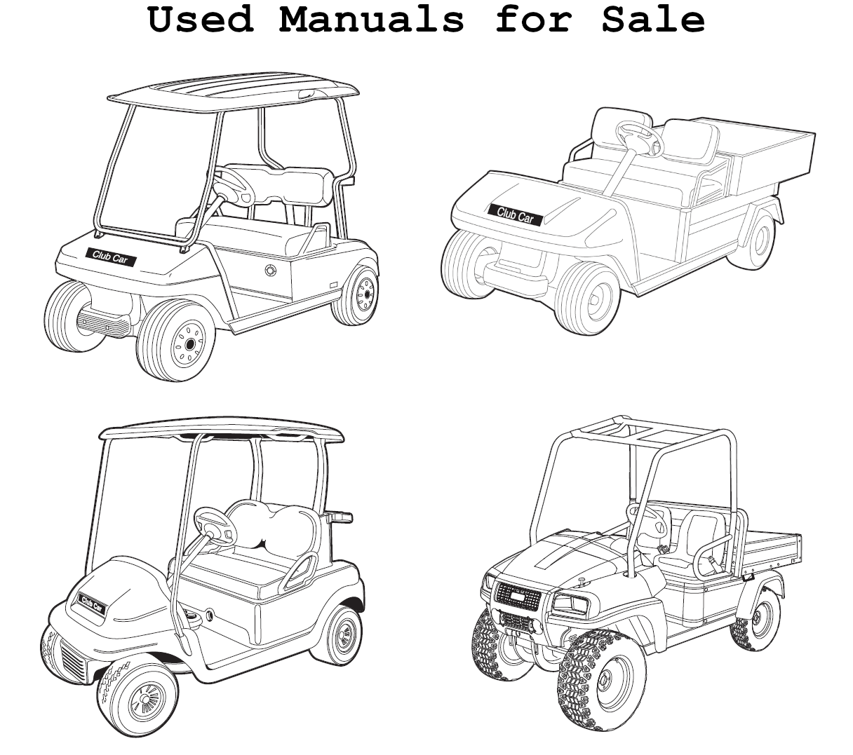 Manuals For Sale