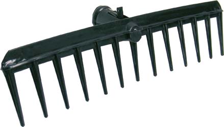 RAKE HEAD BLACK - GolfCartPartsDirect