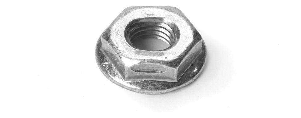 NUT- LOCK HX FLANGED 1/4-20   