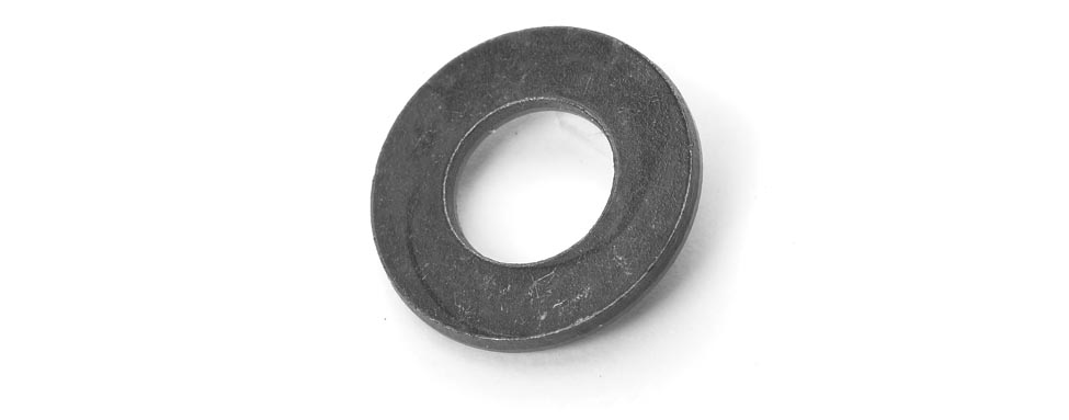 WASHER- FLAT- 3/8- BLK FIN    