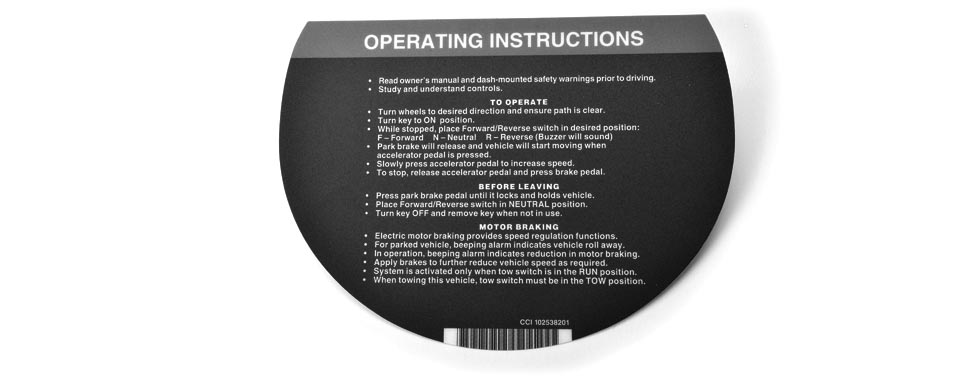 OPERATING INSTR- ELE- COM GRIP