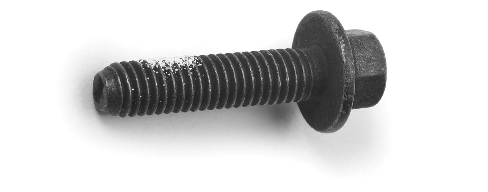 Bolt, M6x1.0x25, Hex Flhd, Blk-l