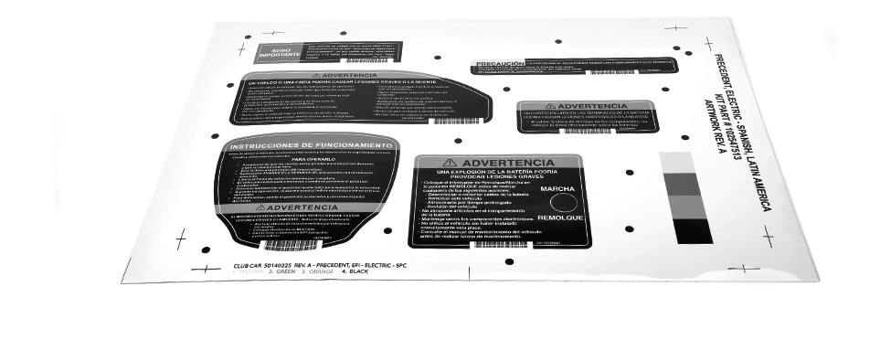 KIT  DECAL  PREC ELEC - SPC 40