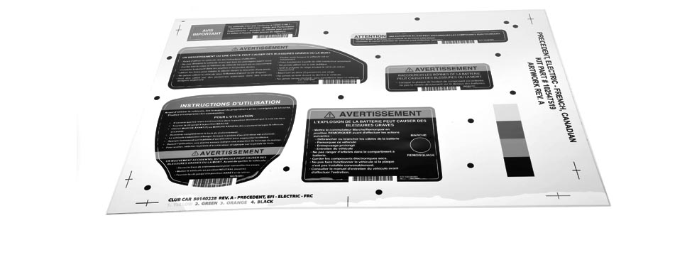 KIT, DECAL, PREC ELEC - FRC