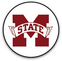 CART WHEELS, MISSISSIPPI STATE BULLDOGS, SET OF 4