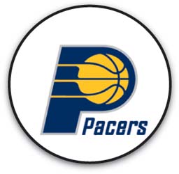 CART WHEELS, INDIANA PACERS, SET OF 4