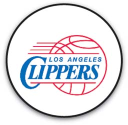 CART WHEELS, LOS ANGELES CLIPPERS, SET OF 4